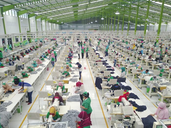 Vietnam manufacturing: garment factory
